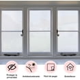 thumbnail image 3 of Película de Privacidad para Ventanas, Película Decorativa de Vidrio Esmerilado Mate, Vinilos para Ventanas Protector Reutilizable Anti UV, Adherencia Electrostática para Oficina Baño, 3 of 4