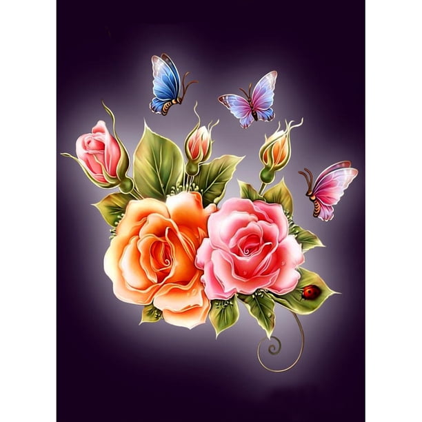 Taladro Diamante Pintura (DB2815) 5D DIY Flor completa Punto de cruz Decoración para el hogar (B289) 50x70cm FLhrweasw Nuevo