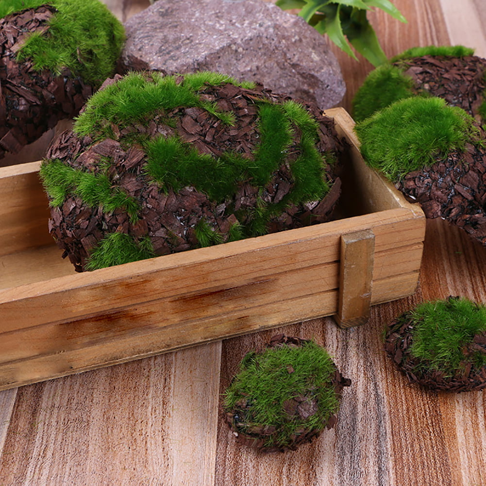 6 Pcs Foam Moss Stone Fake Rock Artificial Flower DIY Crafts Home Garden Decor 