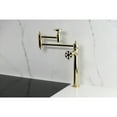 thumbnail image 2 of Kingston Brass KS3702RX Belknap Deck Mount Pot Filler Faucet, Polished Brass, 2 of 7