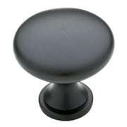 P50154L-FB-U1 Garrett Cabinet Knobs, Matte Black, 1-3/16-In. Round, 10-Pk. - Quantity 4
