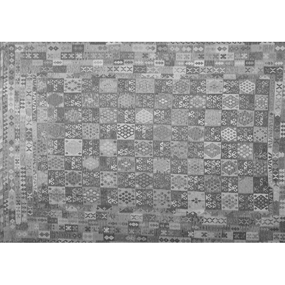 Ahgly Company Indoor Rectangle Oriental Gray Traditional Area Rugs, 8' x 12'