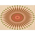 thumbnail image 1 of Ahgly Company Machine Washable Indoor Rectangle Transitional Khaki Gold Area Rugs, 4' x 6', 1 of 7