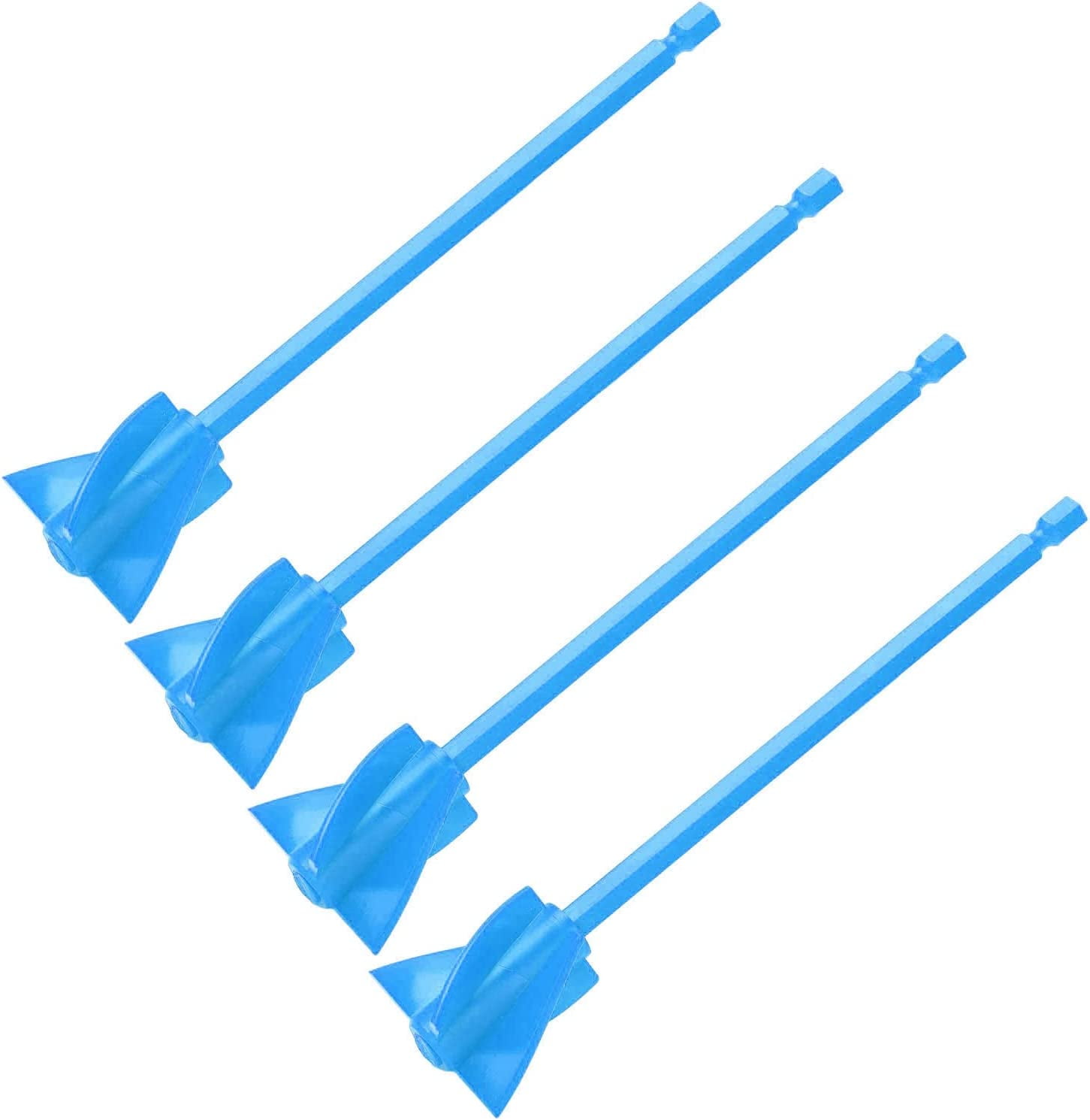 Paint Mixer Drill Attachment 4Pcs Resin Mixer Paddles Strong Uniform Mixing 5 Edges Reusable