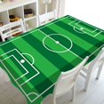 thumbnail image 1 of Manteles rectangulares con estampado de campo de fútbol de hierba, decoración de fiesta de mesa, antimanchas mantel impermeable, cubierta de mesa qym unisex, 1 of 2