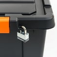 thumbnail image 6 of IRIS USA, 3 Gallon Heavy Duty Plastic Storage Box, Black, 6 of 10
