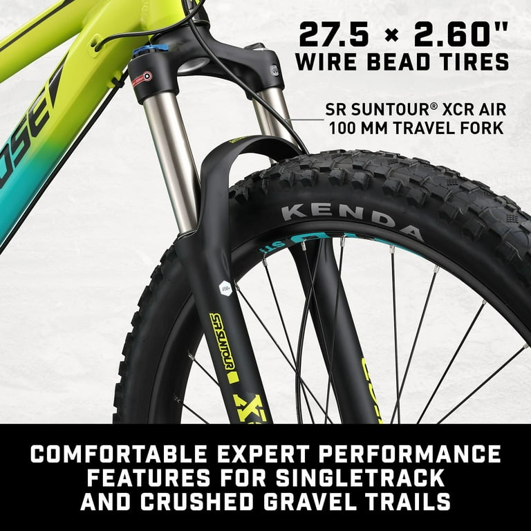 Mongoose Tyax 27.5 Expert Medium Adult Unisex Mountain Bike Yellow
