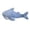 C001- Blue, variant on Cuddle Pillow, Plush Shark Pillow, Stuffed Animal Pillow, Bedtime Plush, 14 Inch Gray Cozy Shark Fluffy Doll 1Pc, Ribbed White Belly Plush Comfort Cushion for Napping and