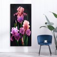 thumbnail image 3 of Pintura al óleo de flor morada por números cuadro de lienzo para adultos niños sin marco Likrtyny decoración de arte, 3 of 9