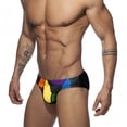 thumbnail image 3 of Bañador para hombre, bañador de cintura baja con estampado de triángulos, bañador ajustado de encaje, pantalones cortos antivergüenza para hombre, 3 of 5