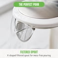 thumbnail image 4 of GreenLife 1.7 Liter Glass Electric Kettle, Easy One Touch Use, Quick Heating, Filtered Spout, LED Base, Auto Shut-Off, Cordless Serving, Coffee and T, 4 of 9