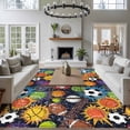thumbnail image 3 of Sports Theme Area Rugs 5x7 ft Basketball Rugby Baseball Football Washable Rug Non Slip Indoor Carpet Absorbent Floor Mat for Living Room Bedroom Dining Room, 3 of 9