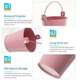 thumbnail image 3 of 6pcs Mini Metal Buckets with Handles Small Metal Tinplate Buckets Container for Party Favors Popcorns, 3 of 8