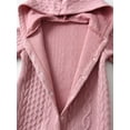 thumbnail image 6 of Infant Baby Boy Girl Knit Sweater Romper Long Sleeve Hooded Button Up Winter Outfits Pink 9-12 Months, 6 of 6
