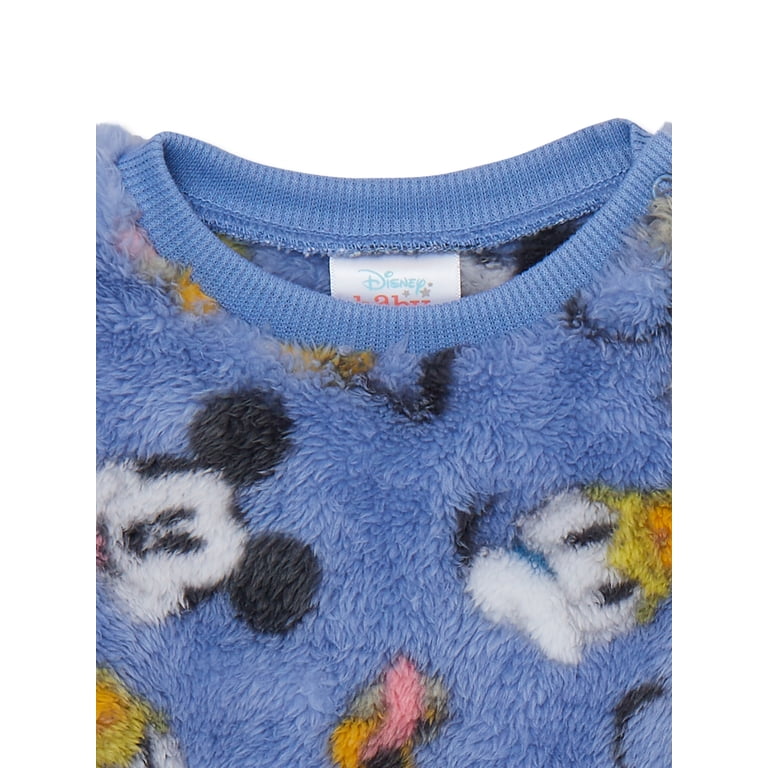Disney Mickey Mouse Unisex Baby and Toddler Boy or Girls Faux Sherpa  Sweatshirt and Joggers, 2-Piece Outfit Set, Sizes 0/3 Months to 5T -  Walmart.com