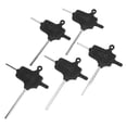 thumbnail image 3 of Fdit Wrench Accessory,5pcs Wrench Professional Portable Hex Key Machine Adjusting Tool Accessory Black, Wrench, 3 of 8