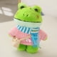 thumbnail image 5 of 25cm Crossbody Bag Cartoon Doll Animal Dolls Soft Toy Stuffed Animals Sweater Frog Doll Stuffed Toy Cute Dressing Frog Plush Toy, 5 of 5