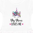 thumbnail image 3 of Inktastic My Mimi Loves Me Girl Unicorn Girls Toddler Dress, 3 of 4