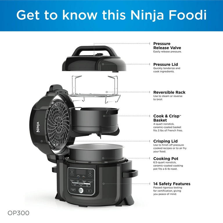 Ninja Foodi 8 Qt. Tender Crisp Pressure Cooker and Air Fryer