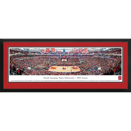 North Carolina College Basketball - North Carolina State Wolfpack Basketball at PNC Arena - Blakeway Panoramas NCAA College Print with Deluxe Frame and Double Mat
