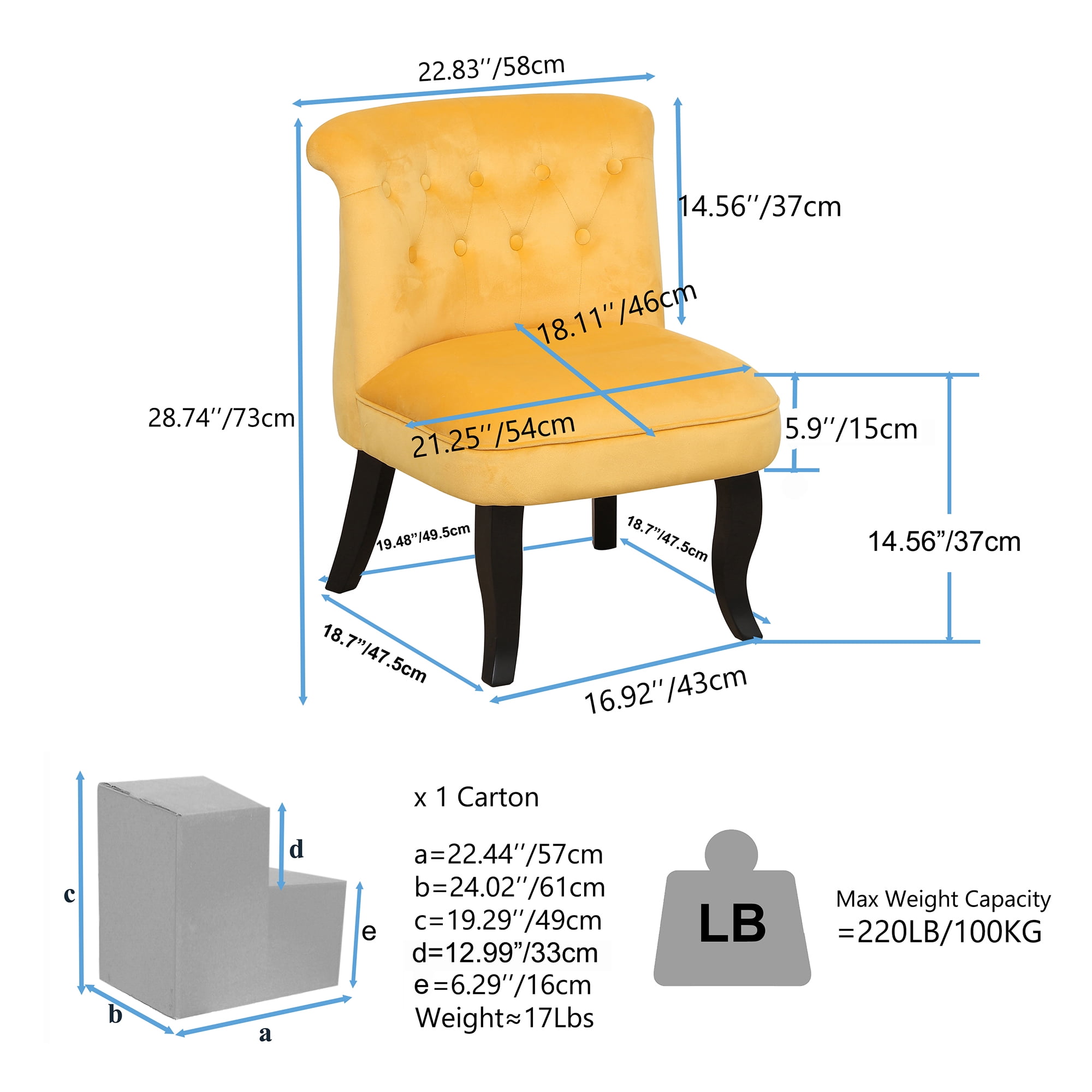 Kadyn 29" Wood Armchair, Single Sofa Chairs for Living Room, Upholstered Accent chairs, Yellow Kadyn 29" Wood Armchair, Single Sofa Chairs for Living Room, Upholstered Accent chairs, Yellow