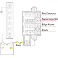 thumbnail image 3 of Blue Sea Systems 5045 ST Blade Fuse Block Compact 4 Circuit with Cover, 3 of 3
