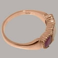thumbnail image 4 of LBG British Made 10k Rose Gold ring with Natural Opal & Ruby Womens Anniversary Ring - 33 size options - Size 11.25, 4 of 7