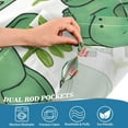 thumbnail image 7 of Coolnut Green Elephant Kitchen Curtains 36 Inch Length Blackout Thermal Insulating Tier Curtains with Rod Pockets Short Curtains Home for Living Room/Bedroom Home Decor, 7 of 7