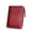 Red, variant on Short-style Bi-fold women's wallet, genuine leather card holder, patent leather finish, featuring 1 bill compartment, 1 coin pocket, 1 ID window, and 6 credit card slots.