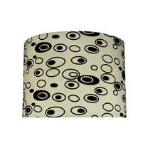 Aspen Creative 31131 Transitional Hardback Drum (Cylinder) Shaped Spider Construction Lamp Shade in Off White, 14" wide (14" x 14" x 10")