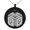 Black, variant on Stainless Steel Letter Q Initial 3D Cube Box Monogram Engraved Small Medallion Circle Charm Pendant Necklace