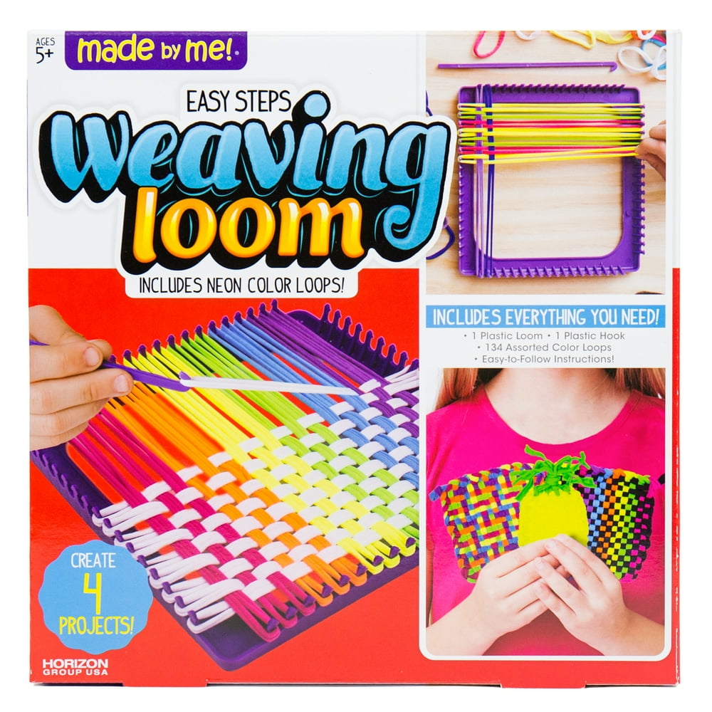 Made by Me Easy Steps Square Craft Loops Weaving Loom