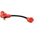 thumbnail image 2 of Valterra Power Cord Adapter A10-3015 Mighty Cord; For Connecting RV Power Inlet To Standard Power Source; 30 Amp Male To 15 Amp Female; 30 Amp; 12 Inch Dog Bone; Non Locking; Not Waterproof, 2 of 3