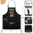 thumbnail image 3 of Holiday Apron Funny Holidays Apron Large Cooking Chef Apron for Men With Pockets Frying Aprons for Adults, 3 of 6