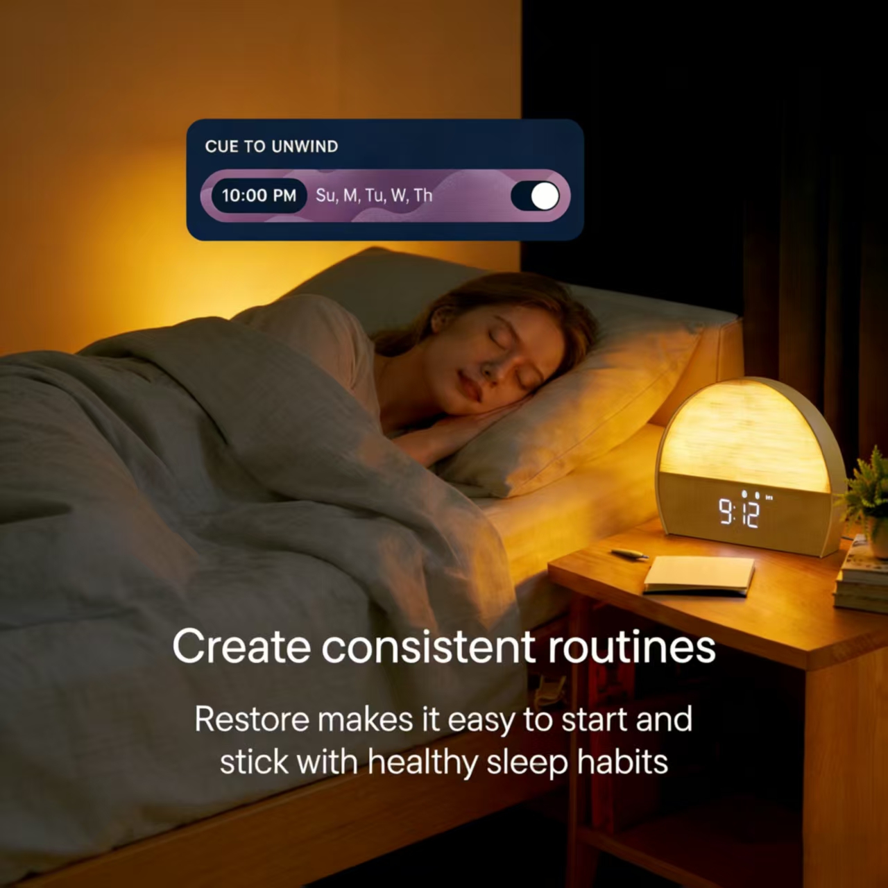 Sunrise Alarm Clock, White Noise Sound Machine for Bedroom, Natural Wake-Up Smart Light, Bluetooth Speaker, Dimmable Clock, Screen-Free Design for Adults Kids Baby Gifts - White