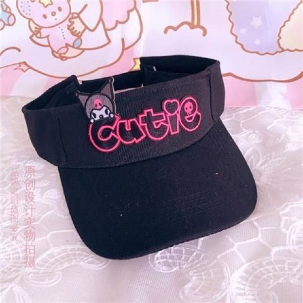 Sanrio-gorra de béisbol Kawaii Kuromi Cinnamorroll, bonita gorra de béisbol con protector solar, dibujos animados de Anime, versátil, dulce y fresco, parasol para estudiantes Fivean unisex