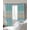 Blue Teal, variant on Pink Wooden Grain Blackout Curtains for Bedroom/Living Room, Thermal Insulated Kitchen Curtains, Vintage Chic Geometric Ombre Brown Grommet Darkening Window Treatment Drapes 42"x63"x2