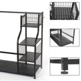 thumbnail image 2 of Tignapoo Black Metal Golf Bag Holder - No Wheels, Golf Club Storage Rack, Practice Equipment Stand, Compact Design (37.6 x 16.0 x 34.5 in), 2 of 6