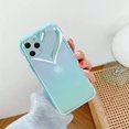 thumbnail image 2 of Compatible with iPhone XR Case for Women Girls,Soft TPU Love Heart Cute Case Clear Holographic Laser Gradient Camera Lens Protection Durable Shockproof Case Cover for iPhone XR, 2 of 5