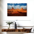 thumbnail image 3 of Elephant Stock Monument Valley I Wall Art - Horizontal Canvas Wall Art - Living Room Wall Decor - Nature Canvas - Orange And Blue Decor By Philippe Hugonnard - 36" x 24", 3 of 8