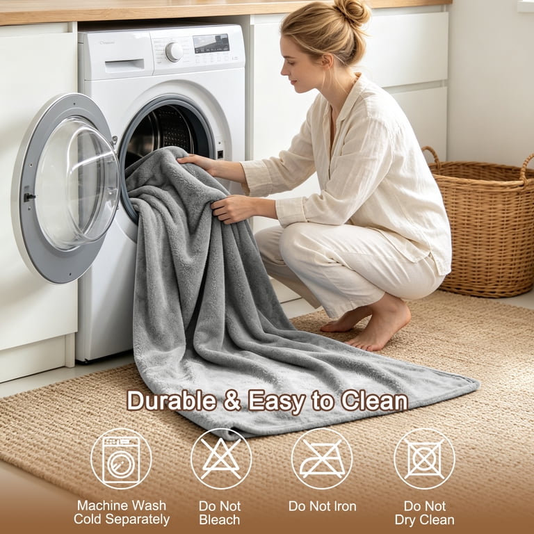 Cshidworld Microfiber Plush Throw Blanket, 50" x 60" photo 7