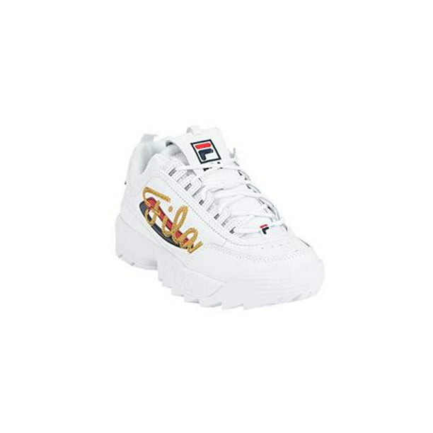Fila Women's Disruptor Ii Signature White / Navy Red Sneaker - 7M Walmart.com