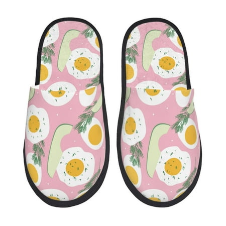 

Slippers for Women Men Cute Avocado Egg Leaves Warm Womens Mens House Shoes Bedroom Slippers Fuzzy Memory Foam Slippers Winter House Indoor Shoes Aesthetic Dorm Slippers