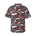 thumbnail image 3 of Daiia Various Languages Mother Hawaiian Shirt for Men Gentle Cotton Regular Short Sleeve Casual-X-Large, 3 of 9