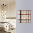 thumbnail image 4 of Yayeee Toggle Light Switch Wall Plate 2-Gang 4.56"x4.48" Decorative Outlet Cover, Black Tartan, 4 of 7