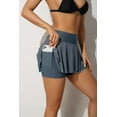 thumbnail image 3 of Attraco Women Swim Skirt High Waisted Swim Bottom Swimsuit Shorts Board Shorts with Pockets, 3 of 8