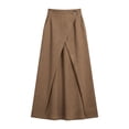 thumbnail image 6 of Maxi Wrap Skirts for Women Summer Elastic High Waisted Casual A Line Long Linen Skirt with Pockets, 6 of 7