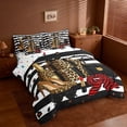 thumbnail image 2 of Erosebridal Brown Leopard Cheetah Print 7-Piece Bedding Comforter Set,Fashion Women High Heels Girls Gifts King Bedding Sets For Adults,Reversible, 2 of 7