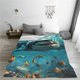 thumbnail image 5 of Fotbe Realistic Ocean Shark Manta de Franela Acolchonada con Estampado, Súper Suave y Esponjosa, Extra Grande para Sofá, Cama, Uso Todo el Año-50"x40", 5 of 7