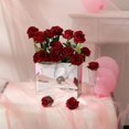 thumbnail image 4 of Ramo de rosas artificiales de seda para decoración del hogar, boda, fiesta, 12 unidades, 4 of 4